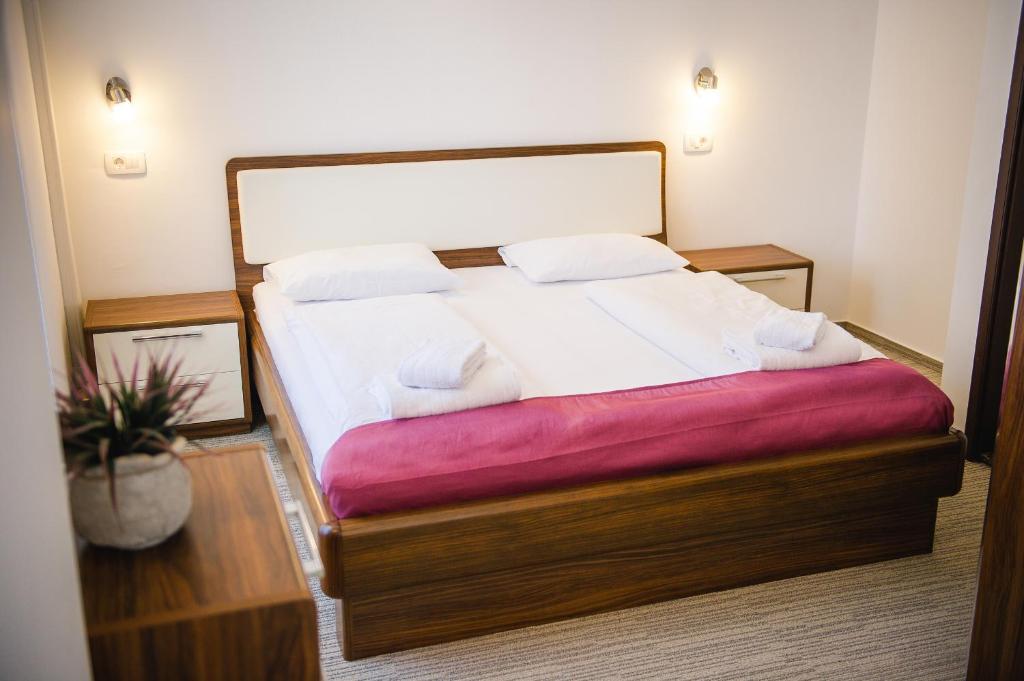 Postel nebo postele na pokoji v ubytování Villa Andor