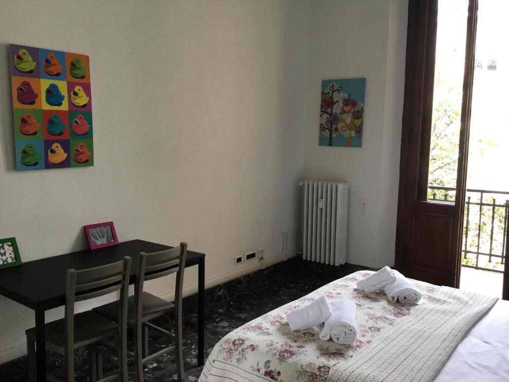 Posteľ alebo postele v izbe v ubytovaní Fortezza Third floor