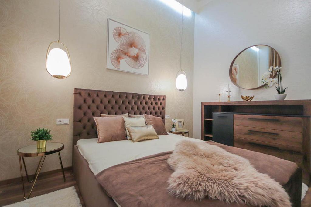Posteľ alebo postele v izbe v ubytovaní Bengt Apartment Dohány Str.