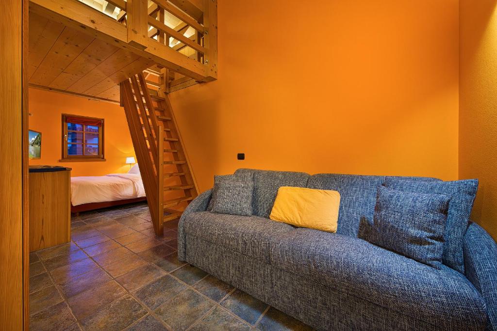 Postel nebo postele na pokoji v ubytování Chalet Matteo