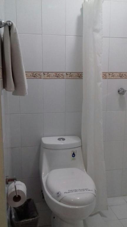 Koupelna v ubytování Hotel Tradicional