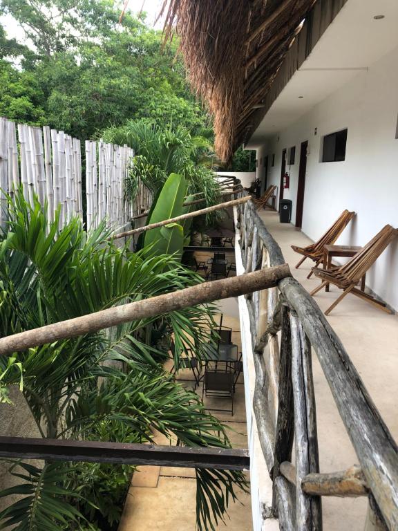 Balkón nebo terasa v ubytování Hotel Casa Bamboo