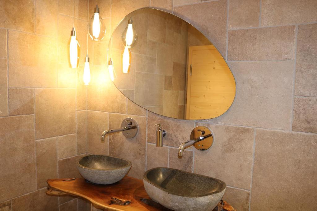 Kúpeľňa v ubytovaní Hotel Macun, Vent im Ötztal