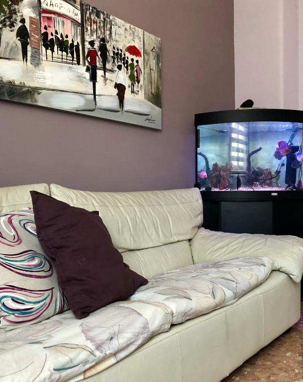 Telewizja i/lub zestaw kina domowego w obiekcie Casa Aurora