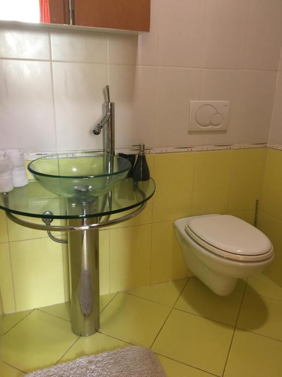 Koupelna v ubytování Motel Sofia