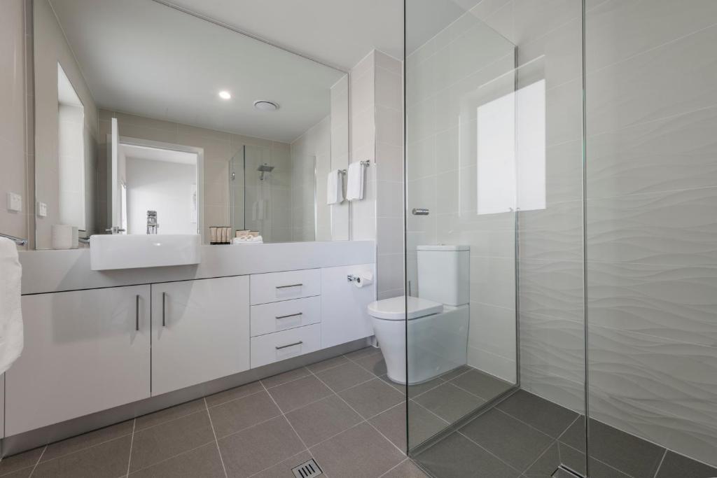 Koupelna v ubytování Astra Apartments Newcastle (Merewether)