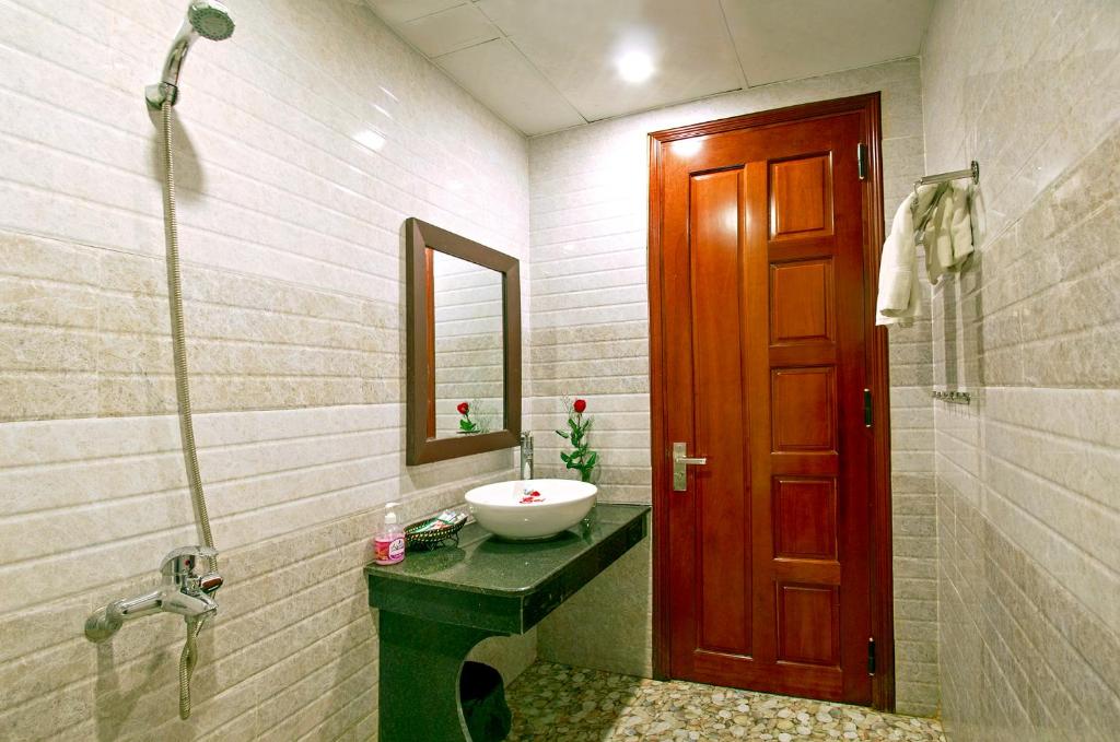 Koupelna v ubytování Basil Homestay