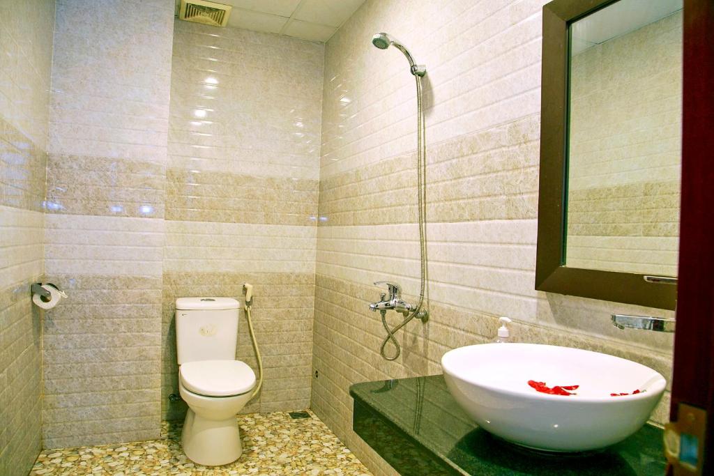 Koupelna v ubytování Basil Homestay
