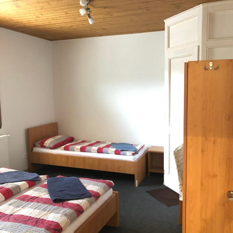 Postel nebo postele na pokoji v ubytování Privát Miško