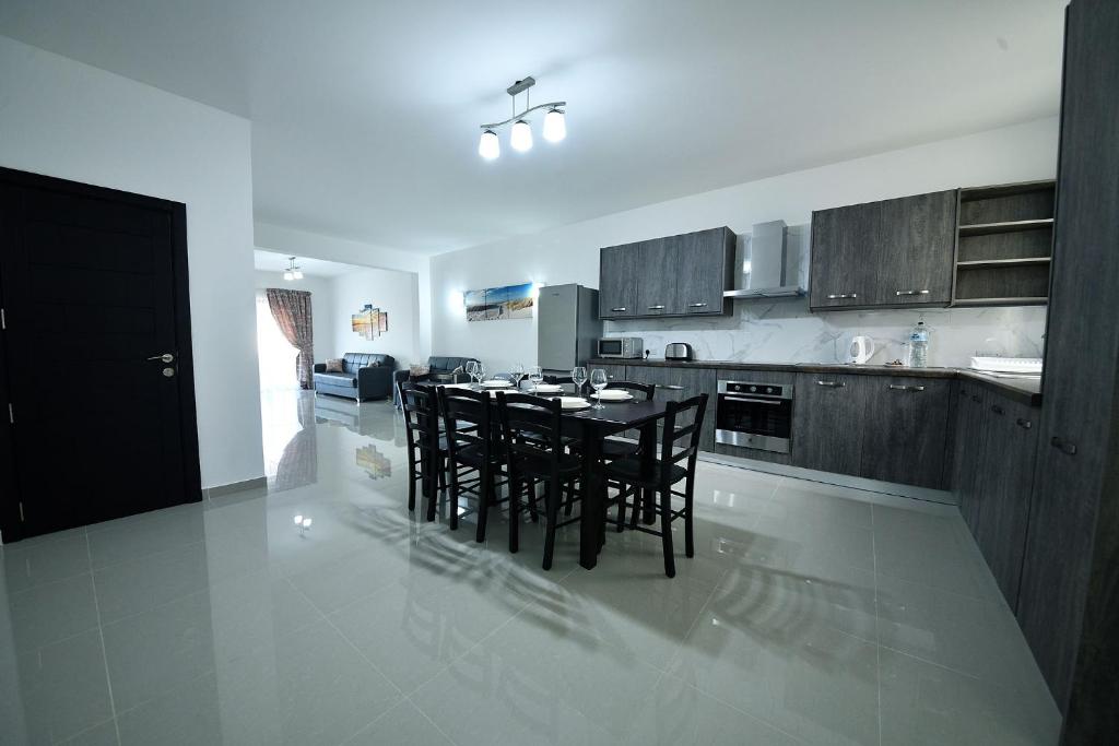 Kuchyň nebo kuchyňský kout v ubytování Anici Crt Penthouse 4 - with private rooftop pool