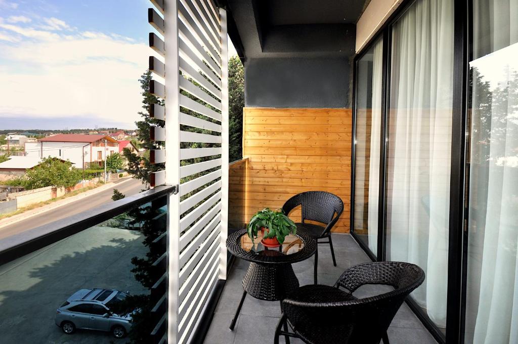 Balkón nebo terasa v ubytování Jazz Hotel