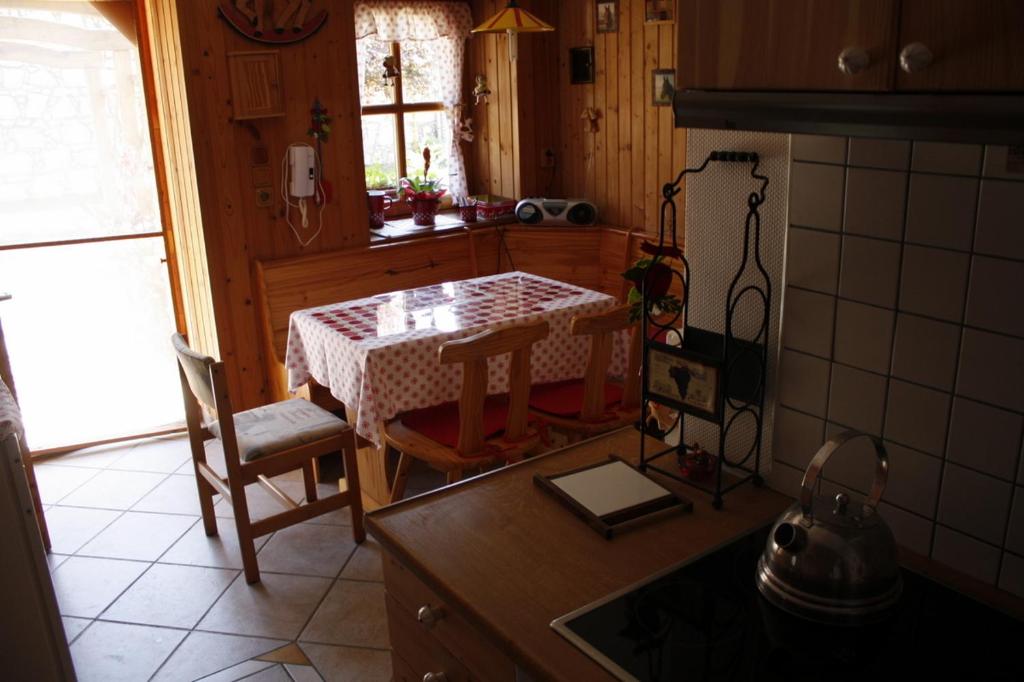 Kuchyň nebo kuchyňský kout v ubytování Falusi Vendégház