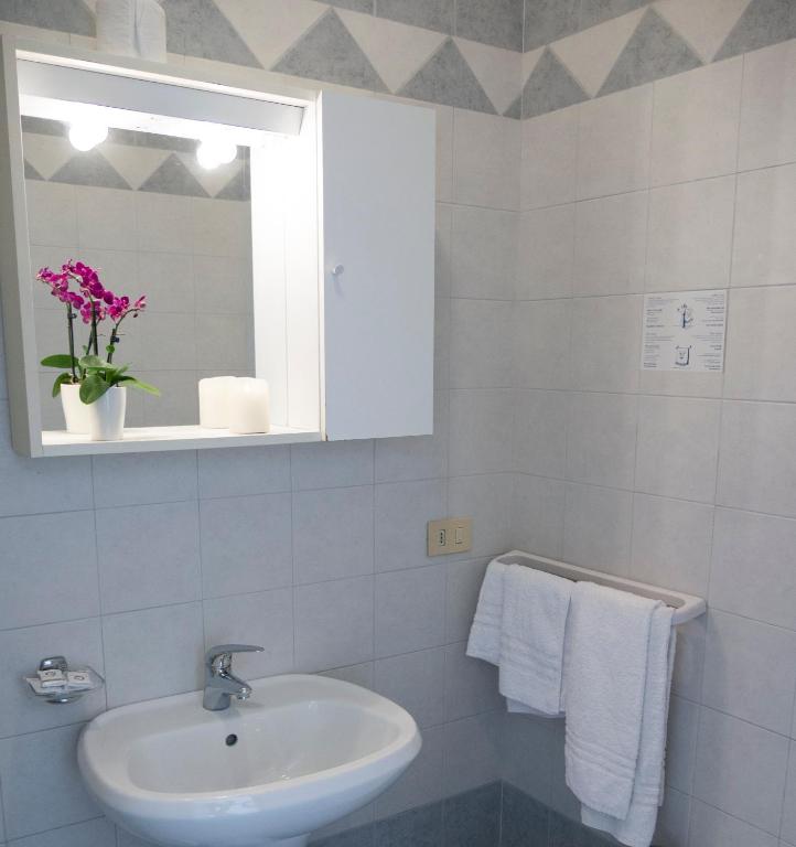 Koupelna v ubytování Hotel Casa Mia