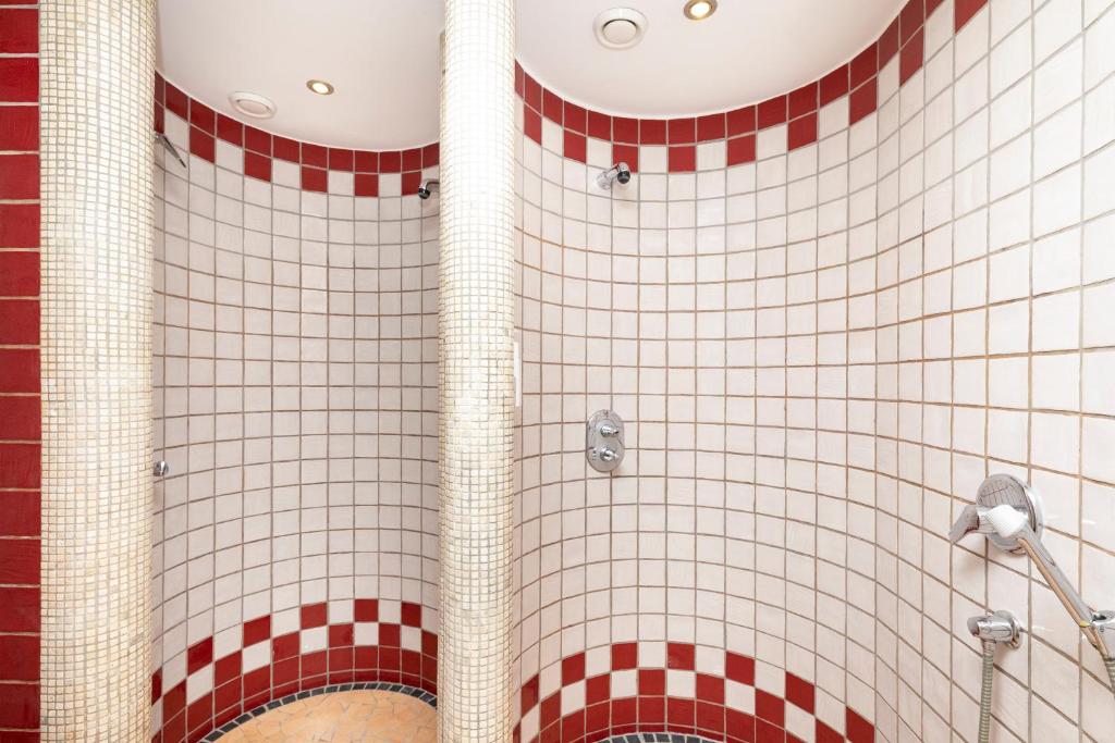 Koupelna v ubytování Hotel Garni Sonnhof