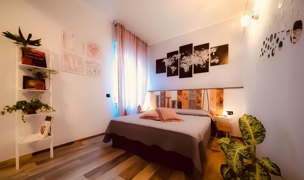 Postel nebo postele na pokoji v ubytování CIVICO 69 AFFITTACAMERE