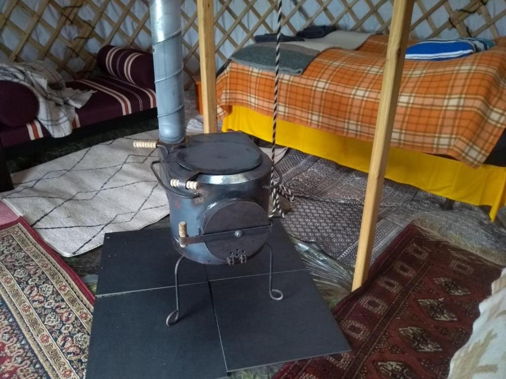 Posezení v ubytování Iceland yurt