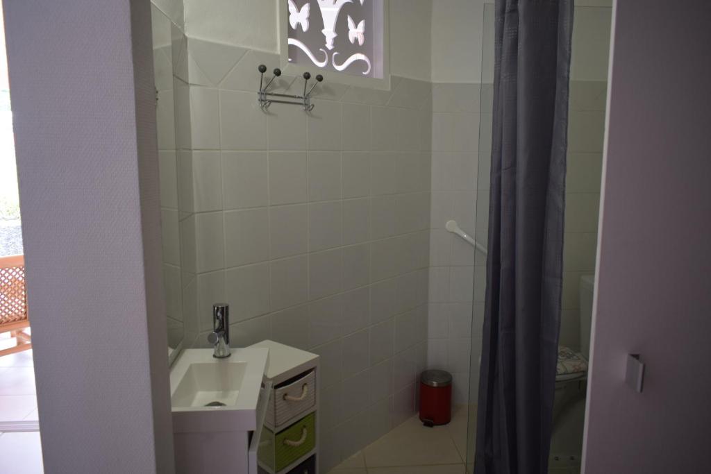 Koupelna v ubytování MAISON TI BAMBOU
