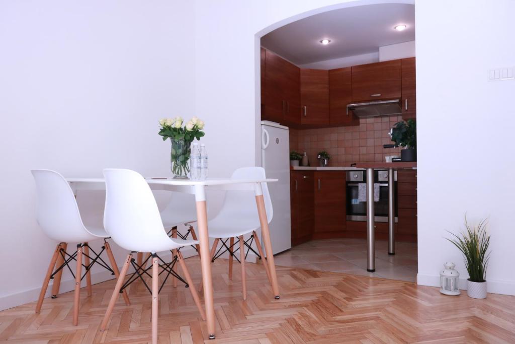 Kuchyň nebo kuchyňský kout v ubytování Chill & Explore by Cooee Apartments