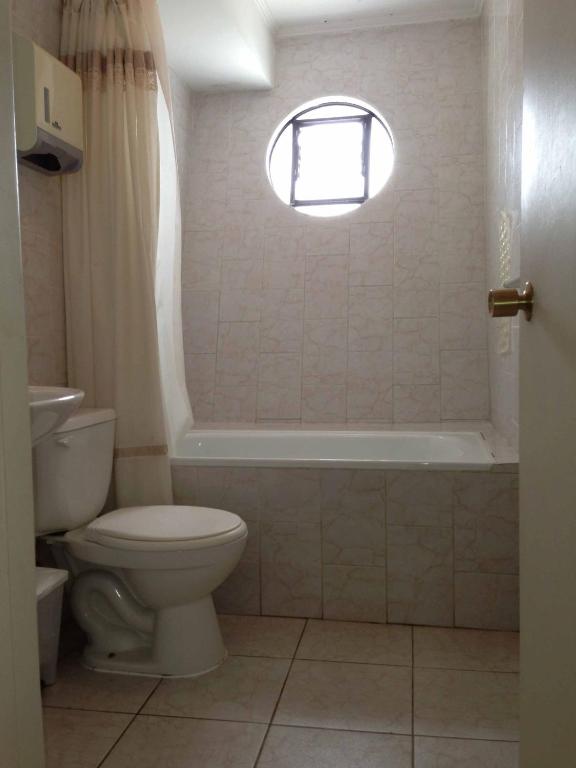Koupelna v ubytování Hotel Blanco Encalada