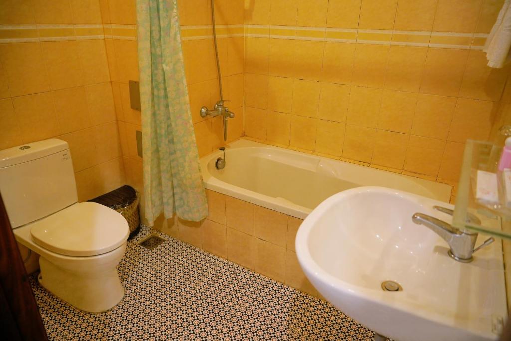 Koupelna v ubytování Dai A Hotel