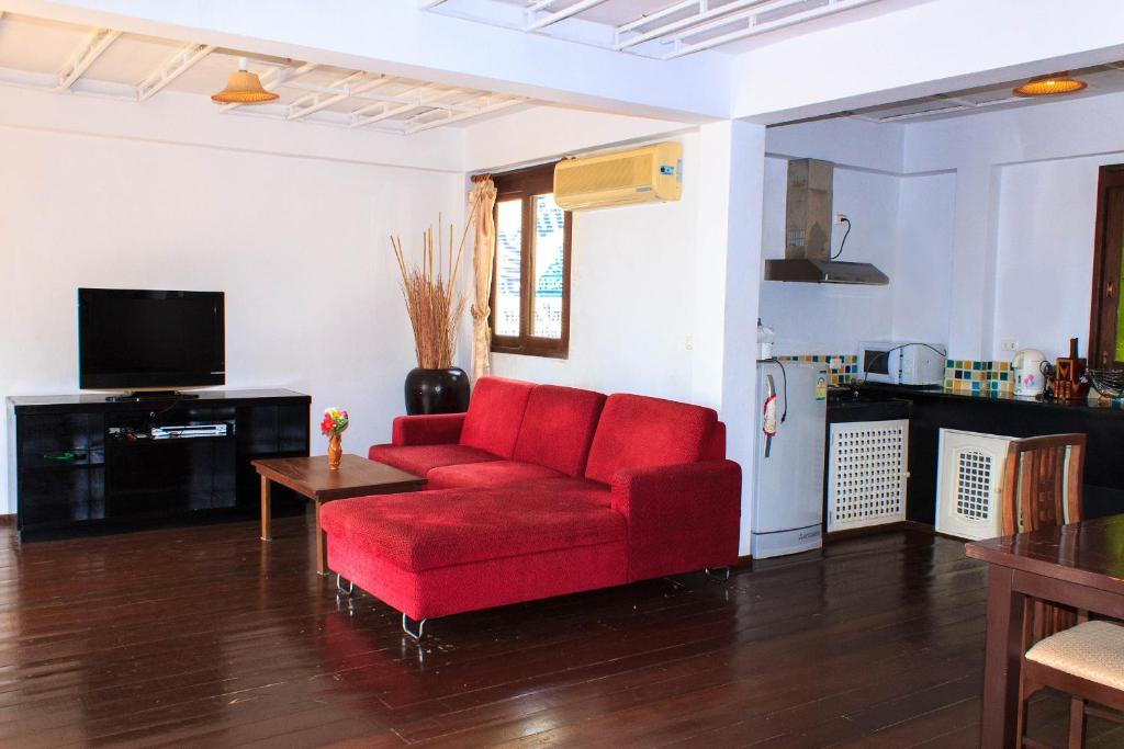 TV a/nebo společenská místnost v ubytování Sasitara Residence