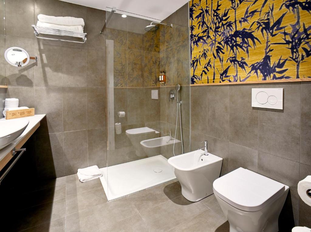 Koupelna v ubytování Hotel Bide Bide Tolosa