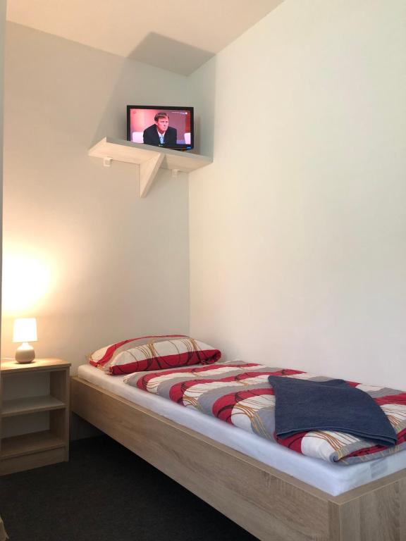 Postel nebo postele na pokoji v ubytování Privát Miško