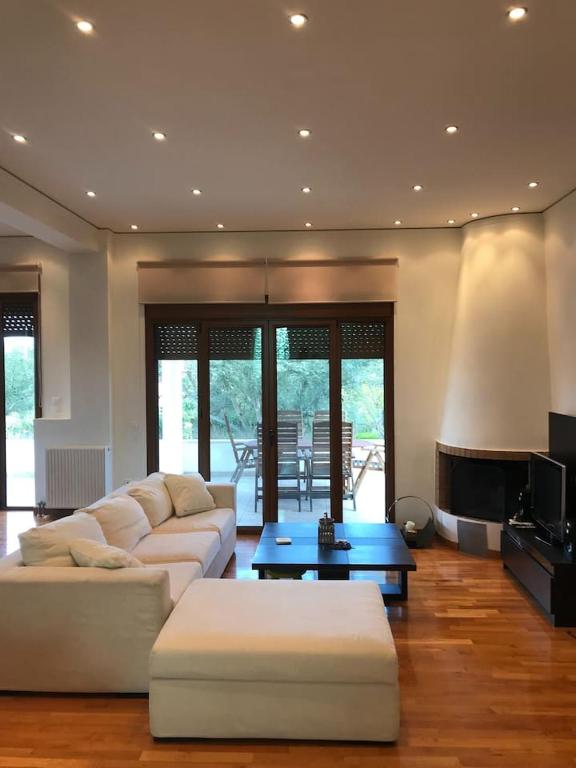 Posezení v ubytování CASA DI MADI