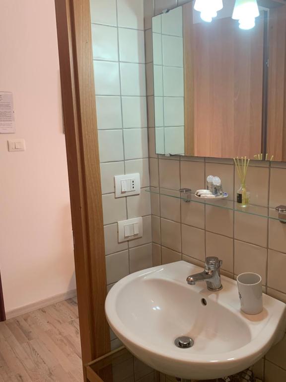 Koupelna v ubytování B&B Giallolumia