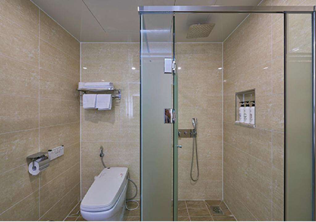 Koupelna v ubytování Gwangju Aura Hotel