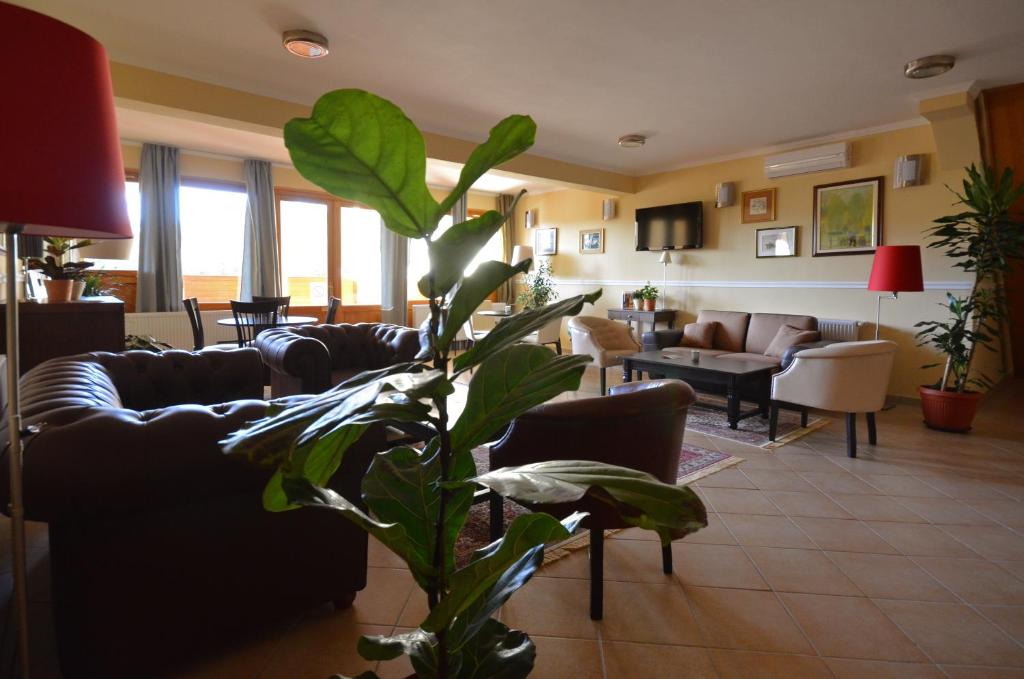 Posezení v ubytování Art Garni Hotel