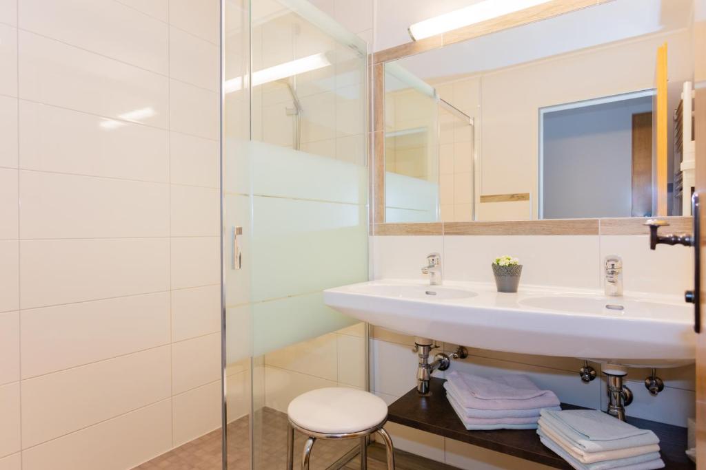 Kúpeľňa v ubytovaní Landhotel Oberdanner