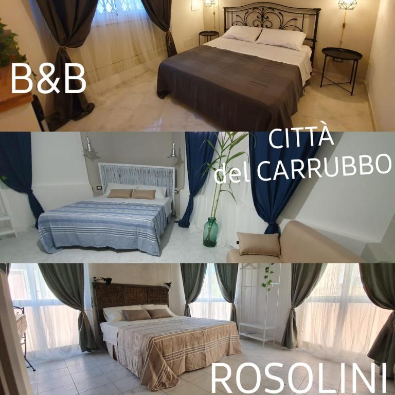 Postel nebo postele na pokoji v ubytování B&B città del carrubo