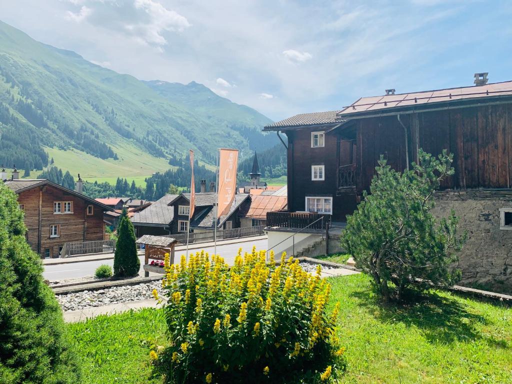 Nespecifikovaný výhled na hory nebo výhled na hory při pohledu z hotelu