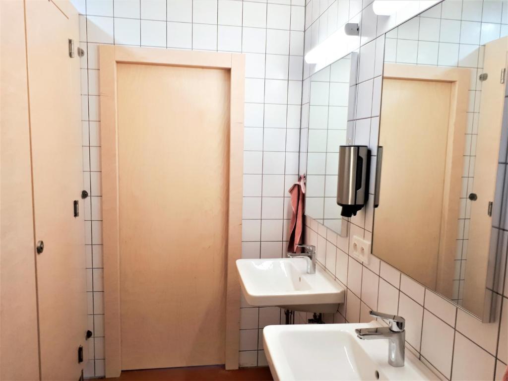 Vannituba majutusasutuses CMYK Ústí nad Labem