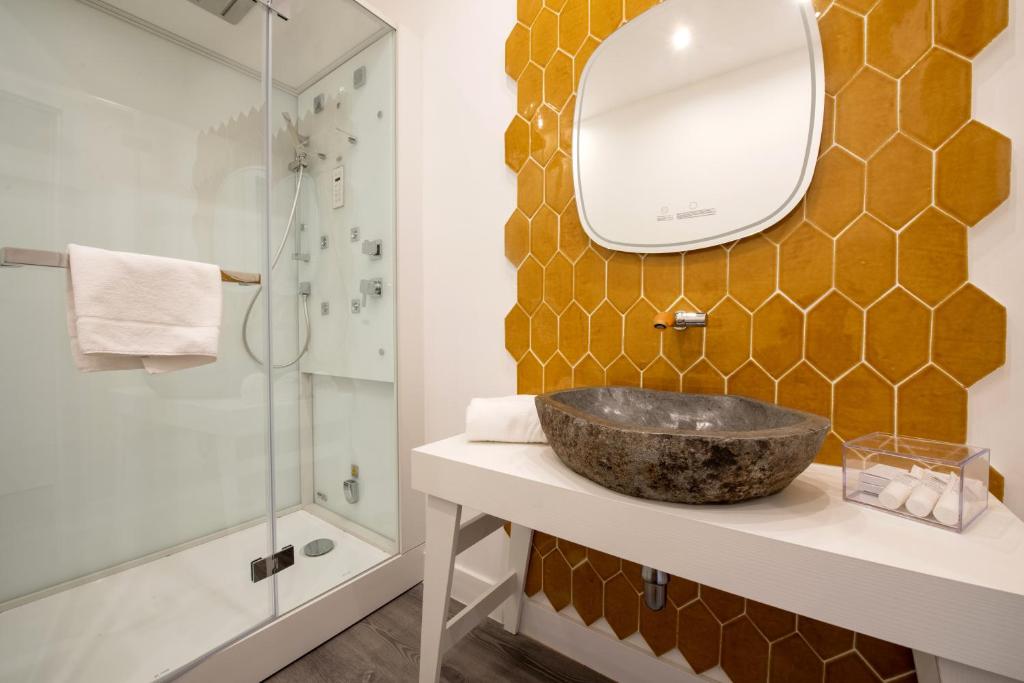 Koupelna v ubytování DIAMOND SUITE