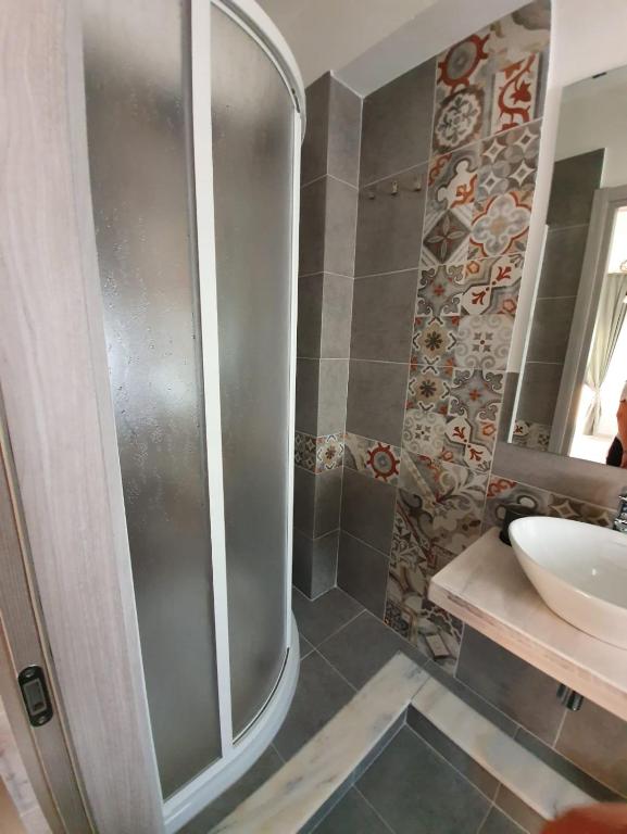 Koupelna v ubytování B&B città del carrubo