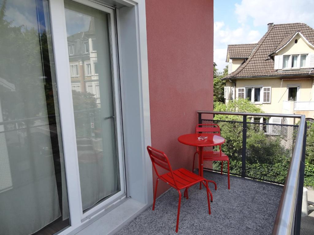 Balkón nebo terasa v ubytování Swiss Star California - Self Check-In