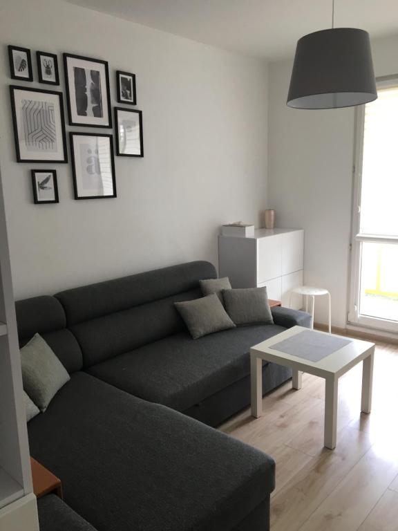 Posezení v ubytování Apartament Przy Skarpie