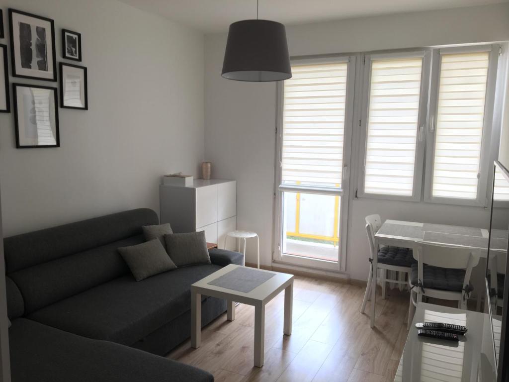 Posezení v ubytování Apartament Przy Skarpie