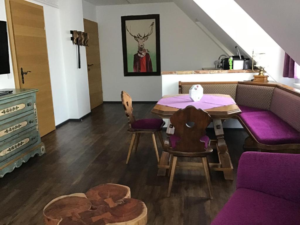 Posezení v ubytování Pension Haus Sanz