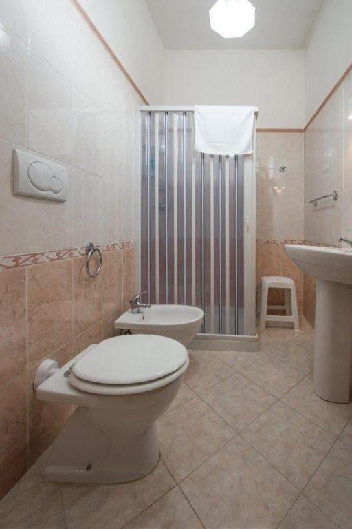 Koupelna v ubytování Dafne B&B