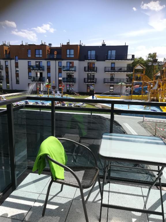 Balkón alebo terasa v ubytovaní Bel Mare Patio B217