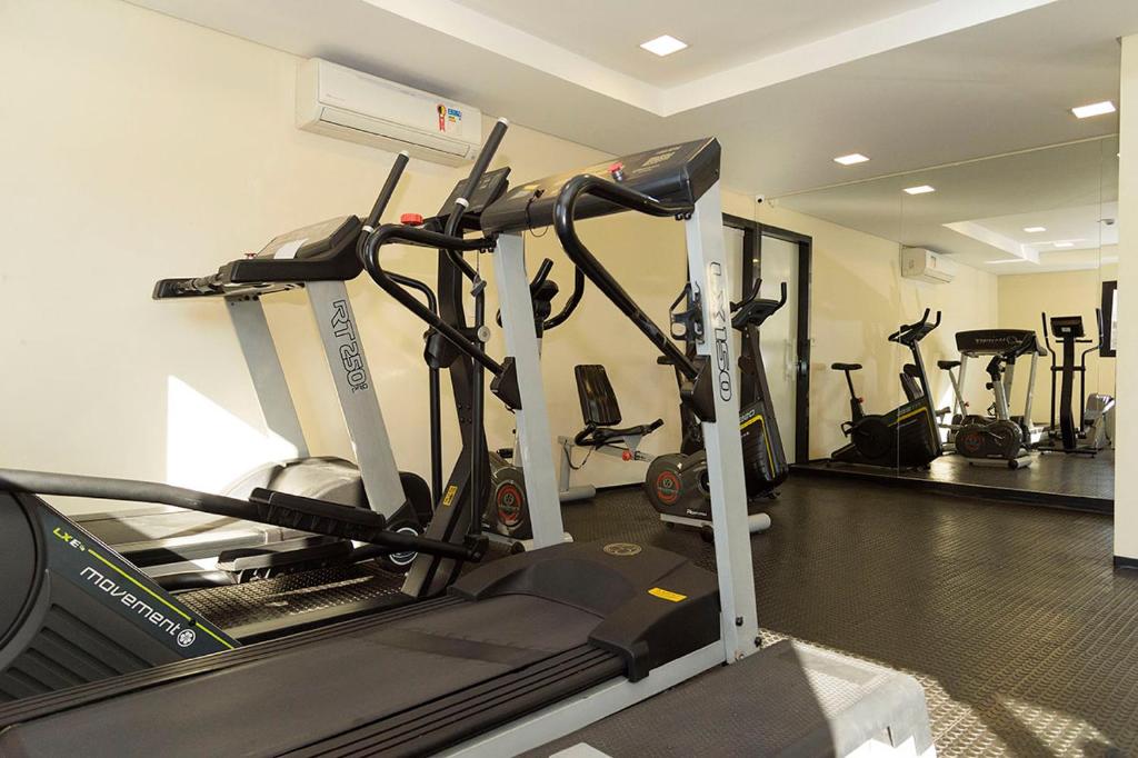 Fitness centrum a/nebo fitness zařízení v ubytování Hotel Domani