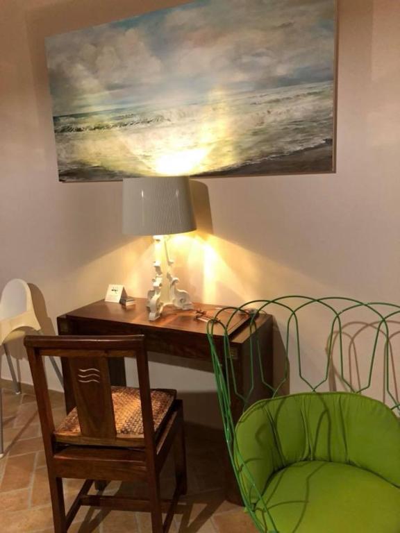 A seating area at Le Camere di Rosanna
