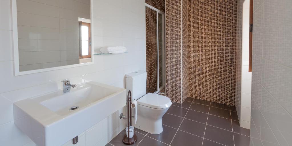 Koupelna v ubytování Casa dos Tios