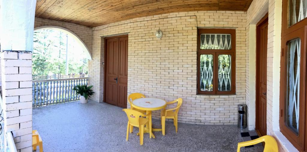Balkón nebo terasa v ubytování Hause