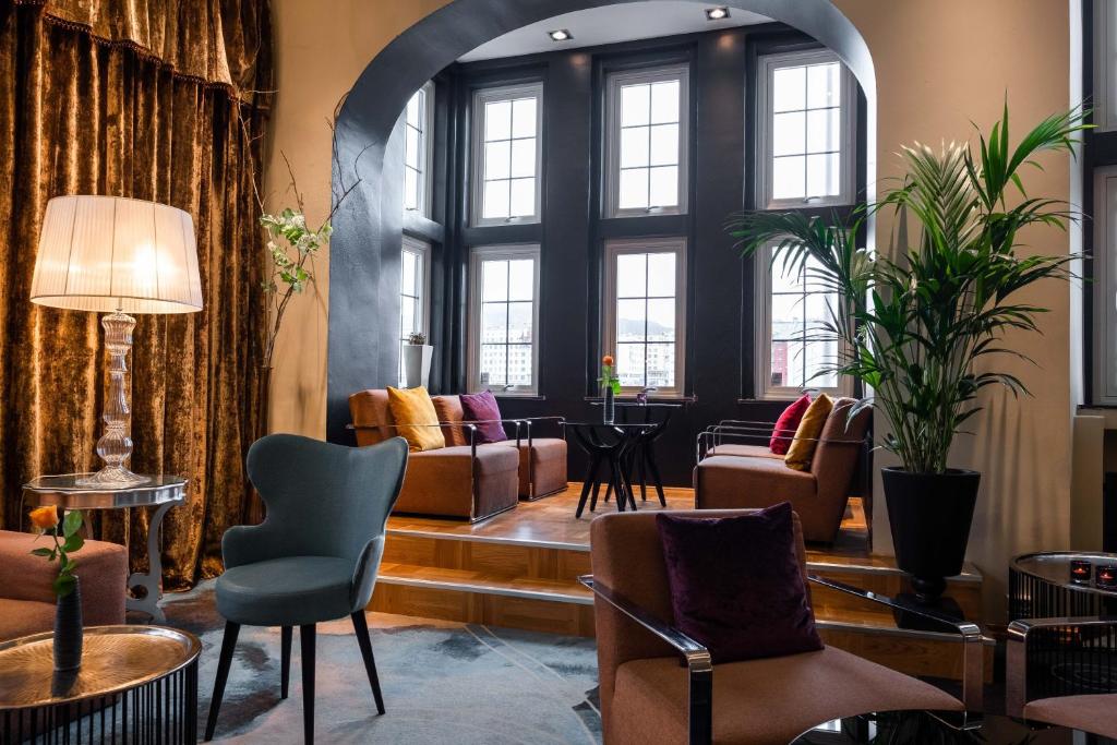 Posezení v ubytování Home Hotel Havnekontoret