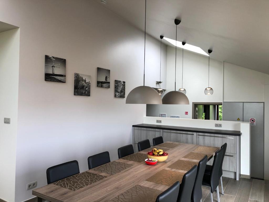 Kuchyň nebo kuchyňský kout v ubytování B&B Meulecauter