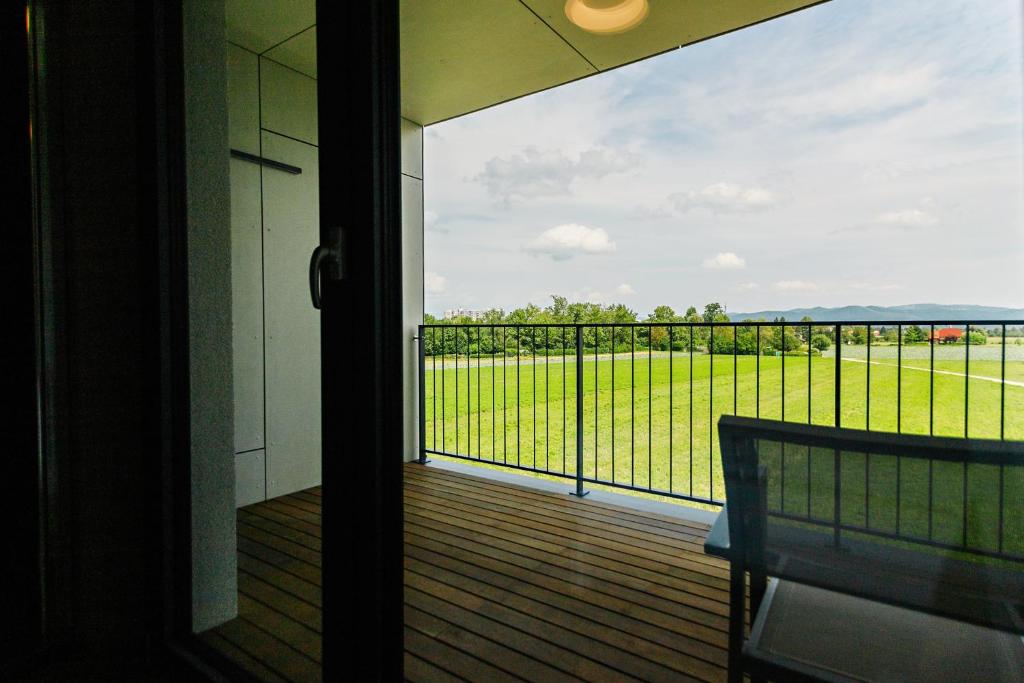 Balkón nebo terasa v ubytování WUD hotel